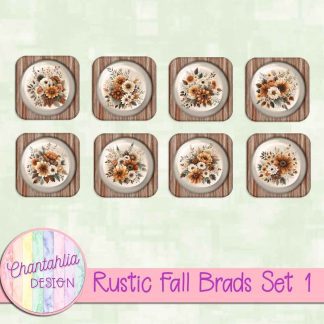 Free brads in a Rustic Fall theme