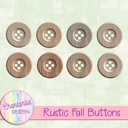 Free buttons in a Rustic Fall theme