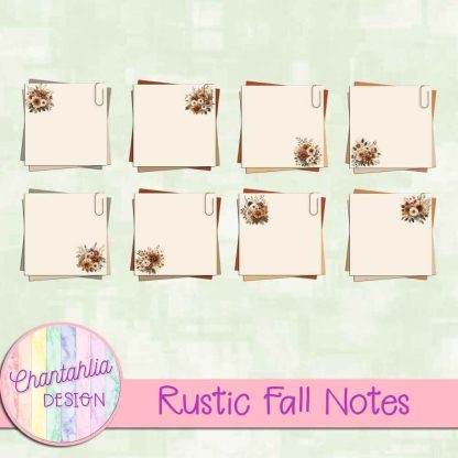 Free notes in a Rustic Fall theme