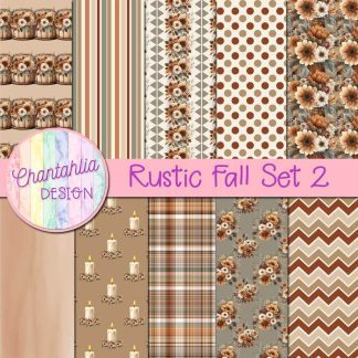 Free digital papers in a Rustic Fall theme