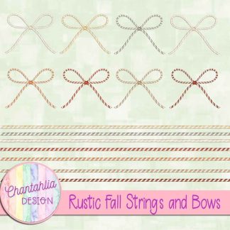 Free strings and bows in a Rustic Fall theme