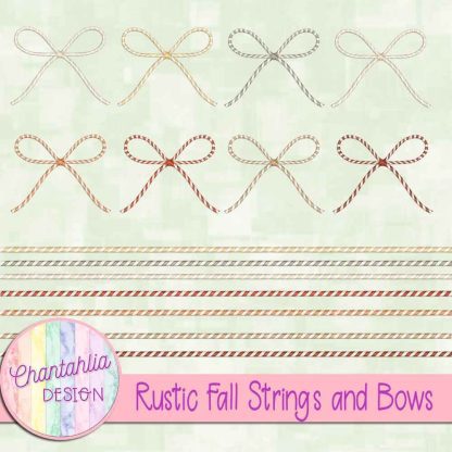 Free strings and bows in a Rustic Fall theme