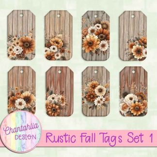 Free tags in a Rustic Fall theme