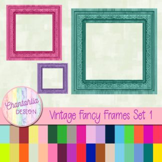 Free Vintage Fancy Frame Overlay Design Elements