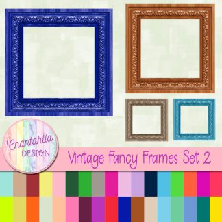 Free Vintage Fancy Frame Overlay Design Elements