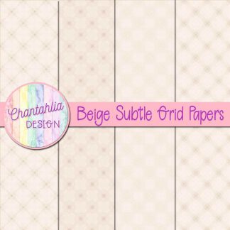 Free beige subtle grid digital papers