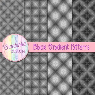 Free black gradient patterns digital papers