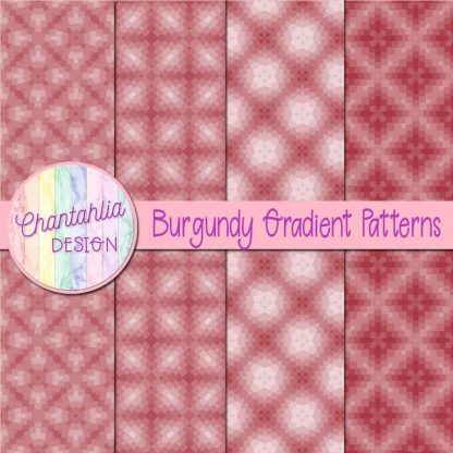 Free burgundy gradient patterns digital papers