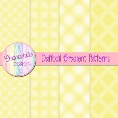 Free daffodil gradient patterns digital papers