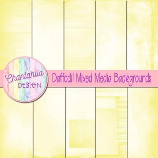 Free daffodil mixed media backgrounds