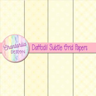 Free daffodil subtle grid digital papers