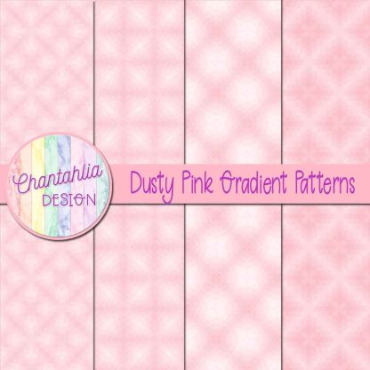 Free dusty pink gradient patterns digital papers