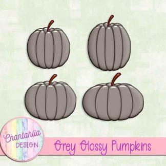 Free grey glossy pumpkins