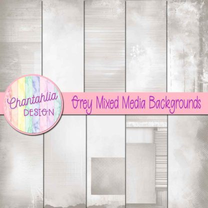 Free grey mixed media backgrounds