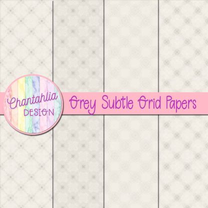 Free grey subtle grid digital papers