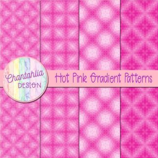 Free hot pink gradient patterns digital papers