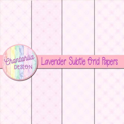 Free lavender subtle grid digital papers