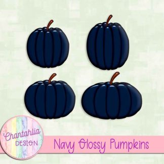 Free navy glossy pumpkins