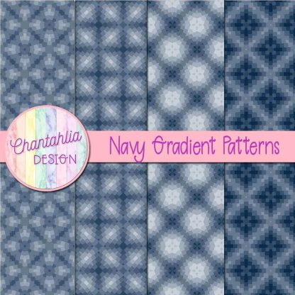 Free navy gradient patterns digital papers