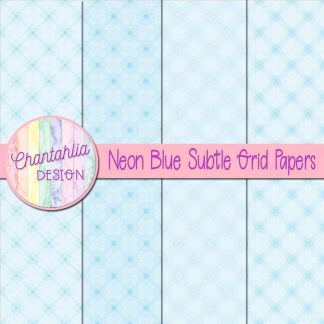 Free neon blue subtle grid digital papers