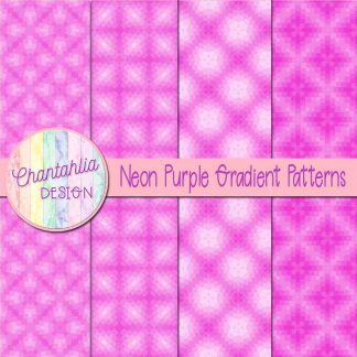 Free neon purple gradient patterns digital papers