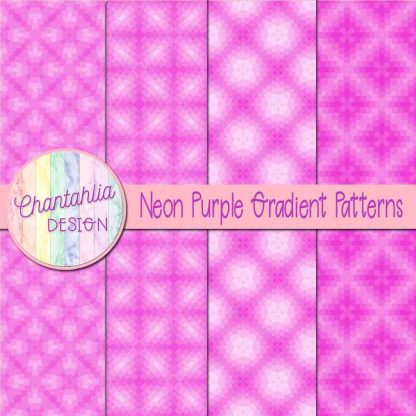 Free neon purple gradient patterns digital papers