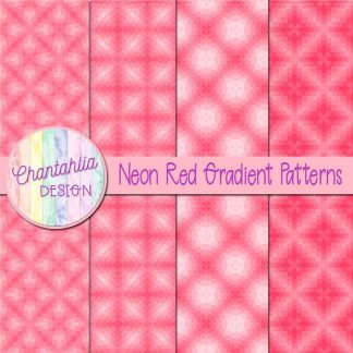 Free neon red gradient patterns digital papers