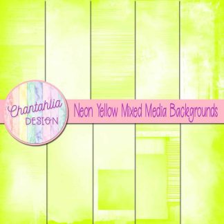 Free neon yellow mixed media backgrounds