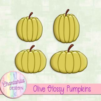 Free olive glossy pumpkins