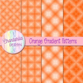 Free orange gradient patterns digital papers