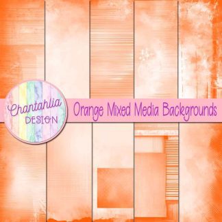 Free orange mixed media backgrounds