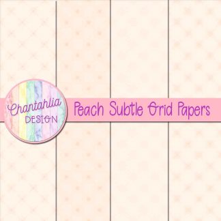 Free peach subtle grid digital papers