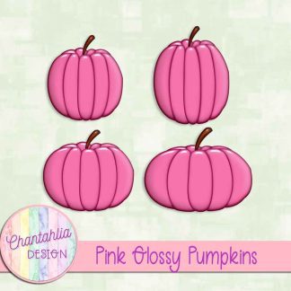 Free pink glossy pumpkins