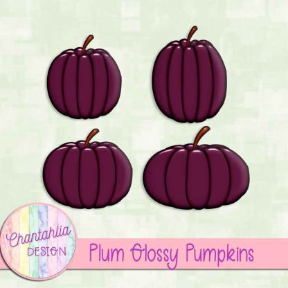 Free plum glossy pumpkins