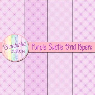 Free purple subtle grid digital papers