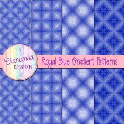 Free royal blue gradient patterns digital papers