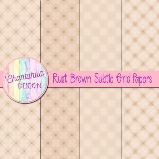 Free rust brown subtle grid digital papers