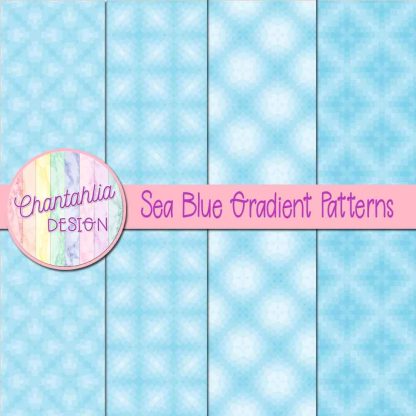 Free sea blue gradient patterns digital papers