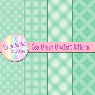 Free sea green gradient patterns digital papers