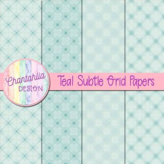 Free teal subtle grid digital papers