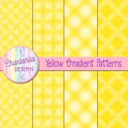 Free yellow gradient patterns digital papers