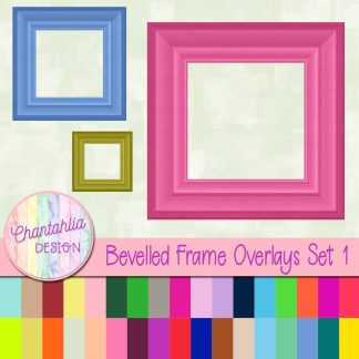 free bevelled frame overlay design elements.