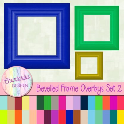 free bevelled frame overlay design elements.