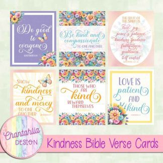 Free Bible Verse cards in a Kindness theme