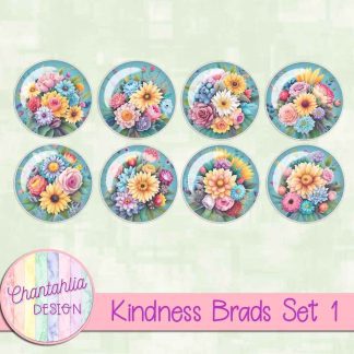 Free brads in a Kindness theme.