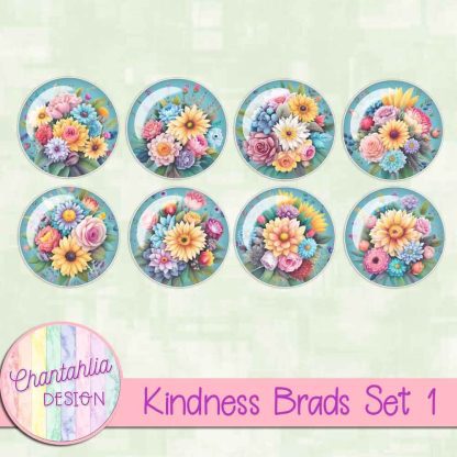 Free brads in a Kindness theme.