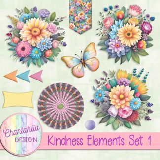 Free design elements in a Kindness theme