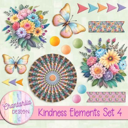 Free design elements in a Kindness theme