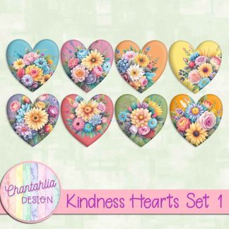 Free hearts in a Kindness theme