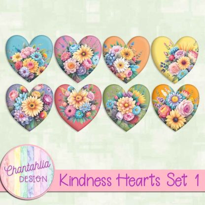 Free hearts in a Kindness theme